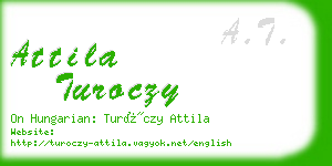 attila turoczy business card